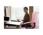 ALFORDSON Office Chair Executive Mid Back Pink