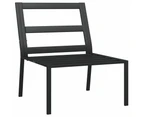 vidaXL Garden Chairs with Grey Cushions 2 pcs 60x74x79 cm Steel