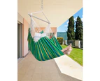 Hammock Chair Hanging Chair Rope Swing XXL - Max 500lbs, 70in Large Hammock Swing Chair -Portable Steel Spreader Bar with Anti-Slip Rings-Roomy & St