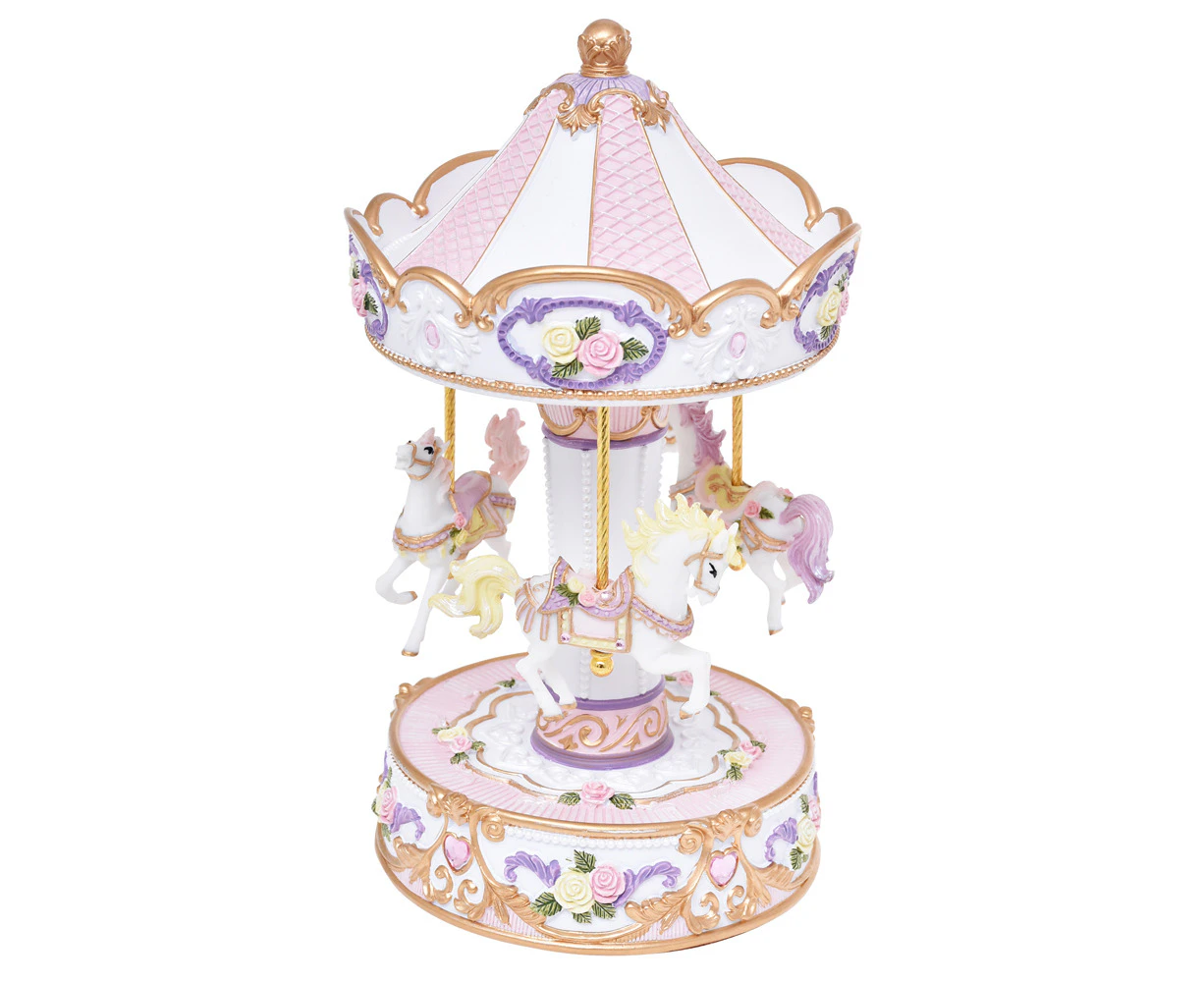 Gibson Gifts Classic Musical Carousel Large Home/Office Ornament Decor 22x12cm