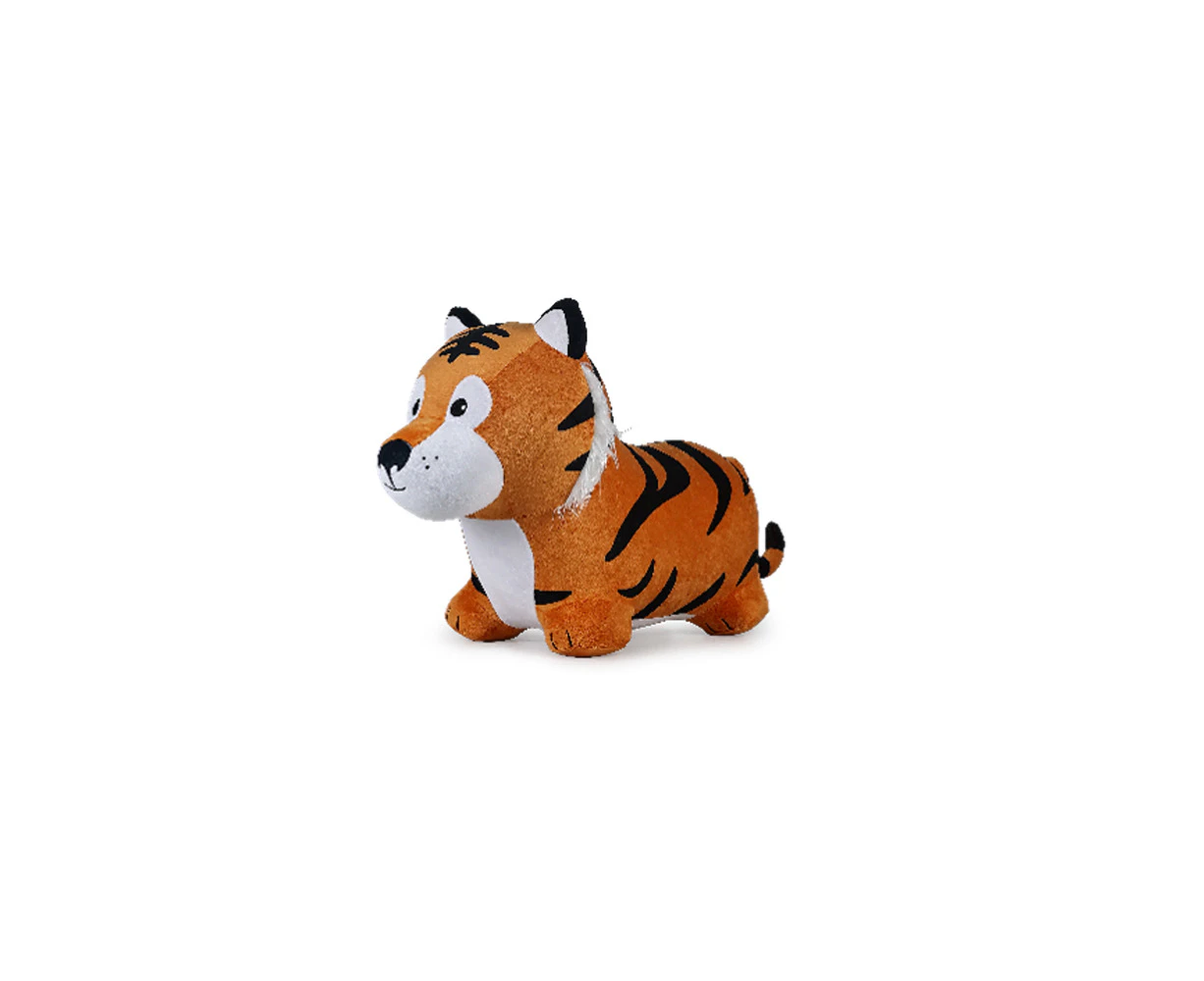 iPlay iLearn Bouncy Tiger Soft Plush Bounce Animal Ride-On Toy Kids 18m+