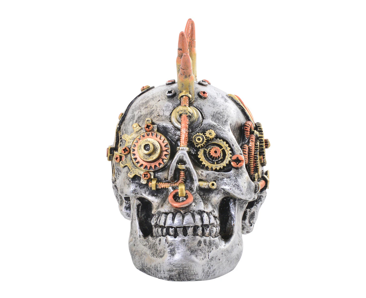 Gibson Gifts Steampunk Skull Home Decorative Display Figurine 15cm Small