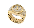 Fossil Gold Watch Ring ES5392