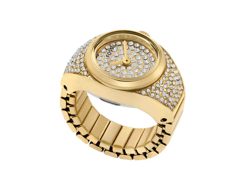 Fossil Gold Watch Ring ES5392