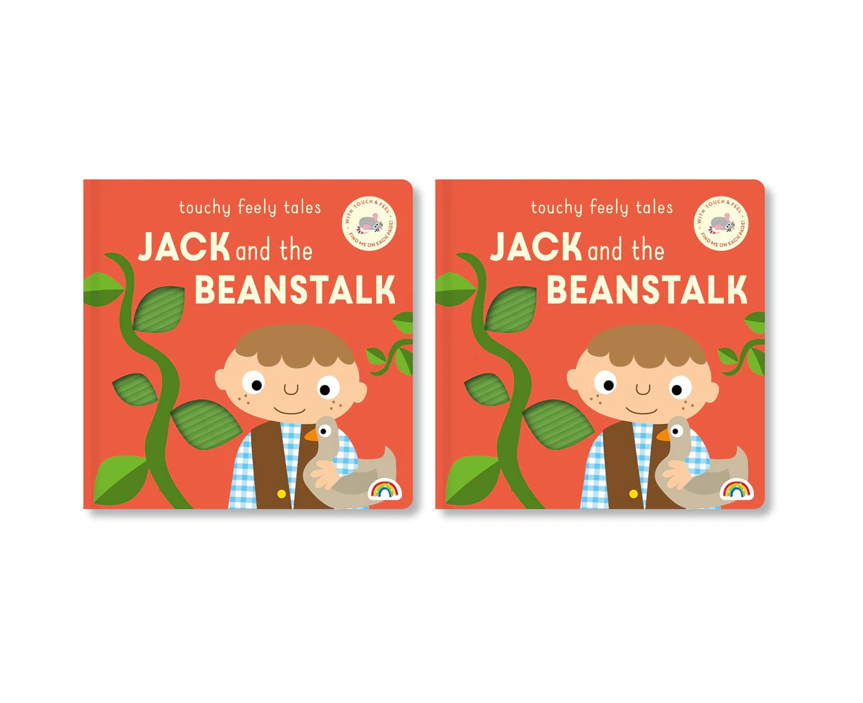 2x Really Decent Books Touchy Feely Tales Jack & The Beanstalk Kids Book 1y+