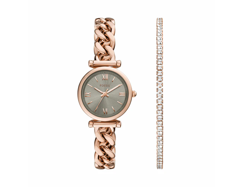 Fossil Carlie Rose Gold Watch ES5378SET