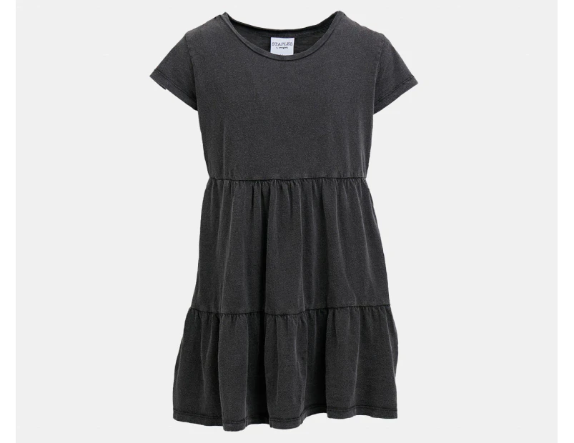 Eve Girl Youth Beach Dress - Washed Black