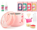 500ml Pro Wax Pot Waxing Kit (Sydney Stock) 400g Hard Beads Warmer Heater Waxing Spray Kit Paperless Hair Removal Pink