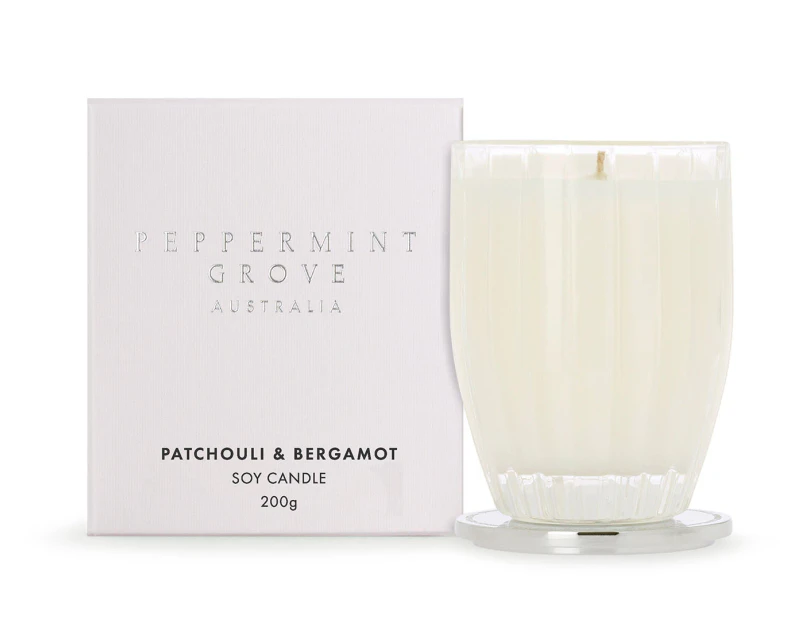 Peppermint Grove Patchouli & Bergamot Soy Candle 200g