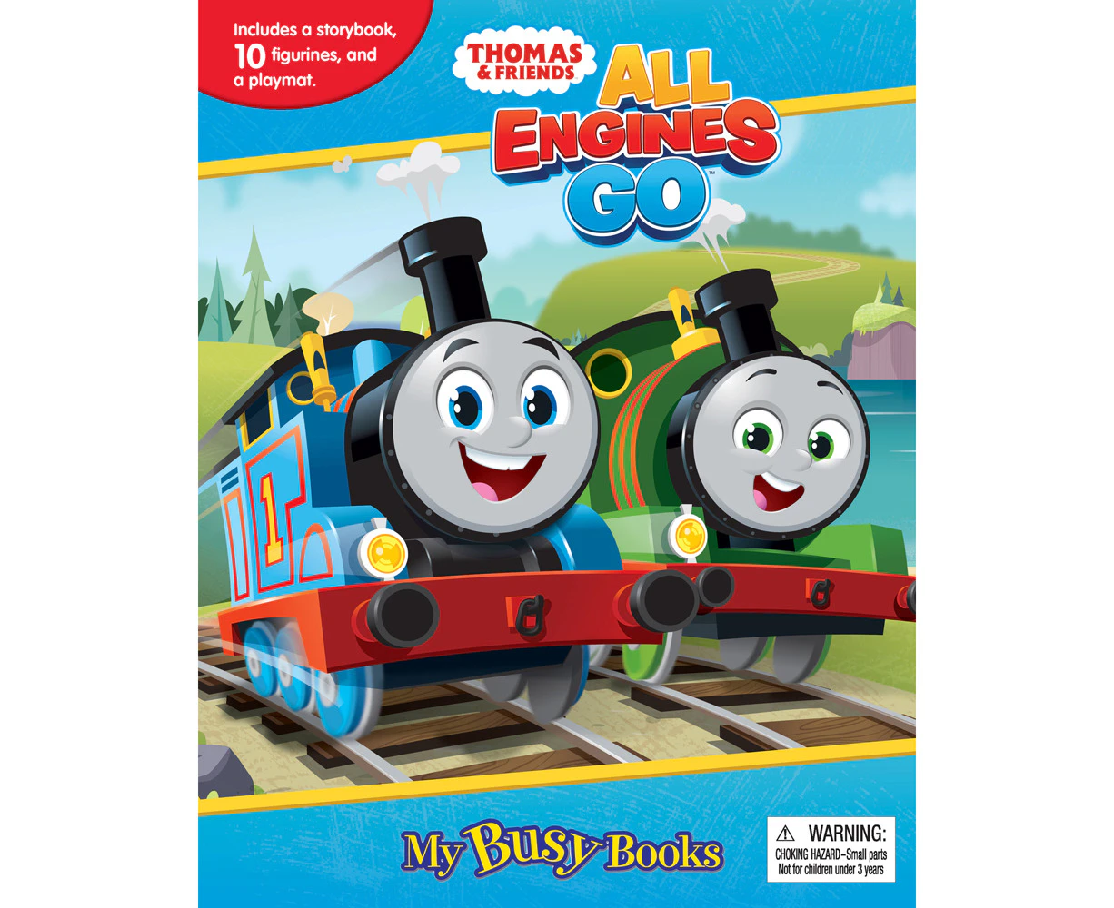 Thomas All Engines Go New My Busy Books Kids Storybook/Toy Activity Kit 3y+