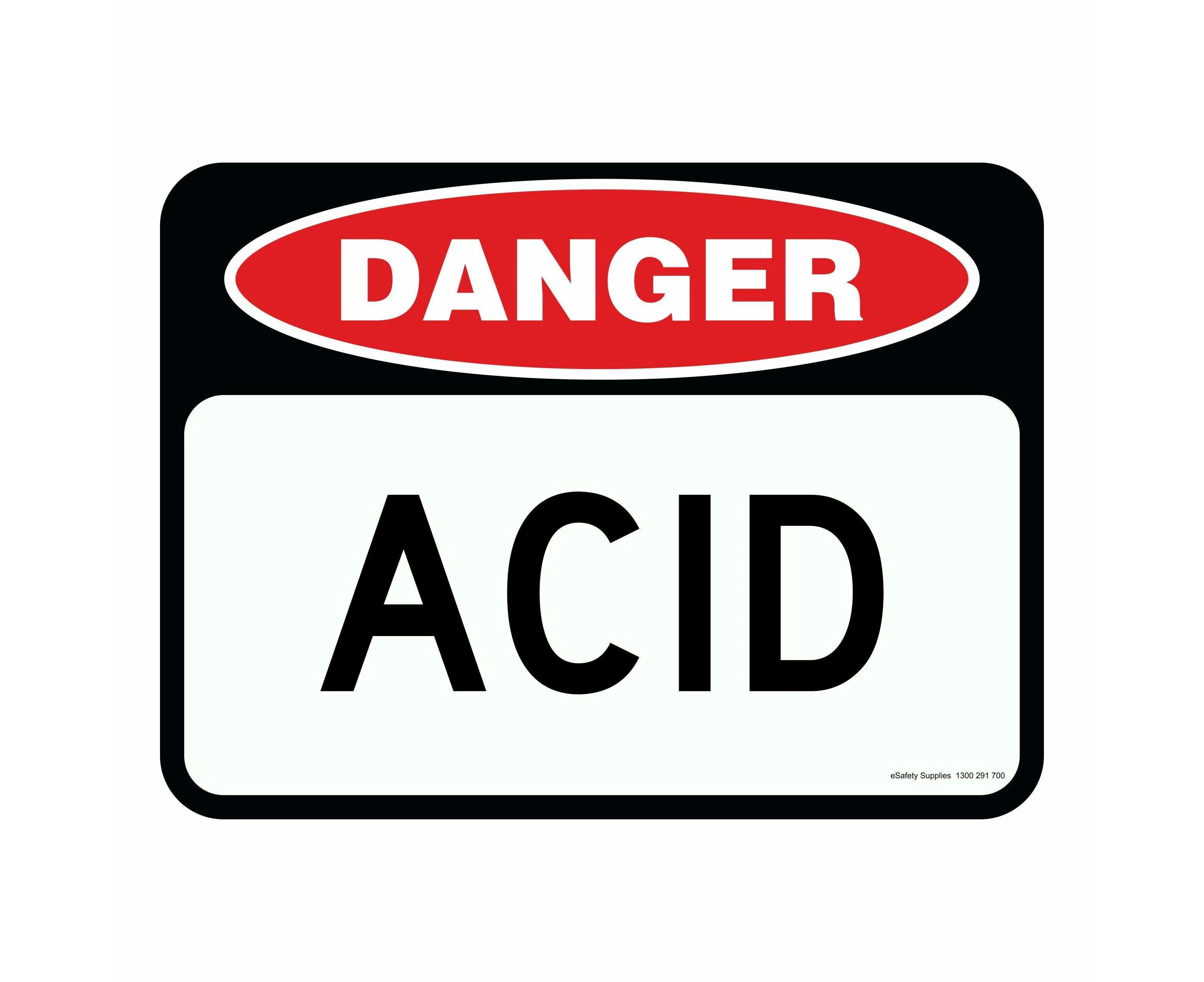 Danger Sign - Acid - ACP (Aluminium Composite Panel)