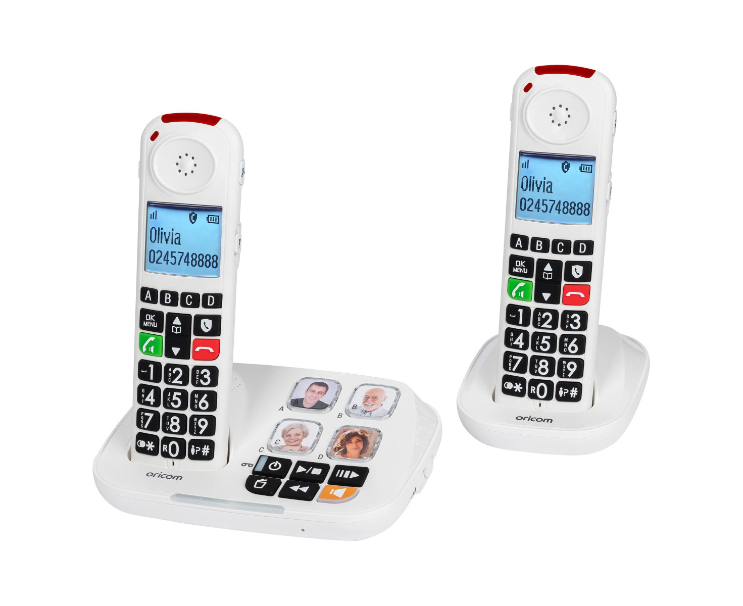 Oricom CARE900-2 Amplified Big Button Cordless Phone and Additional Handset