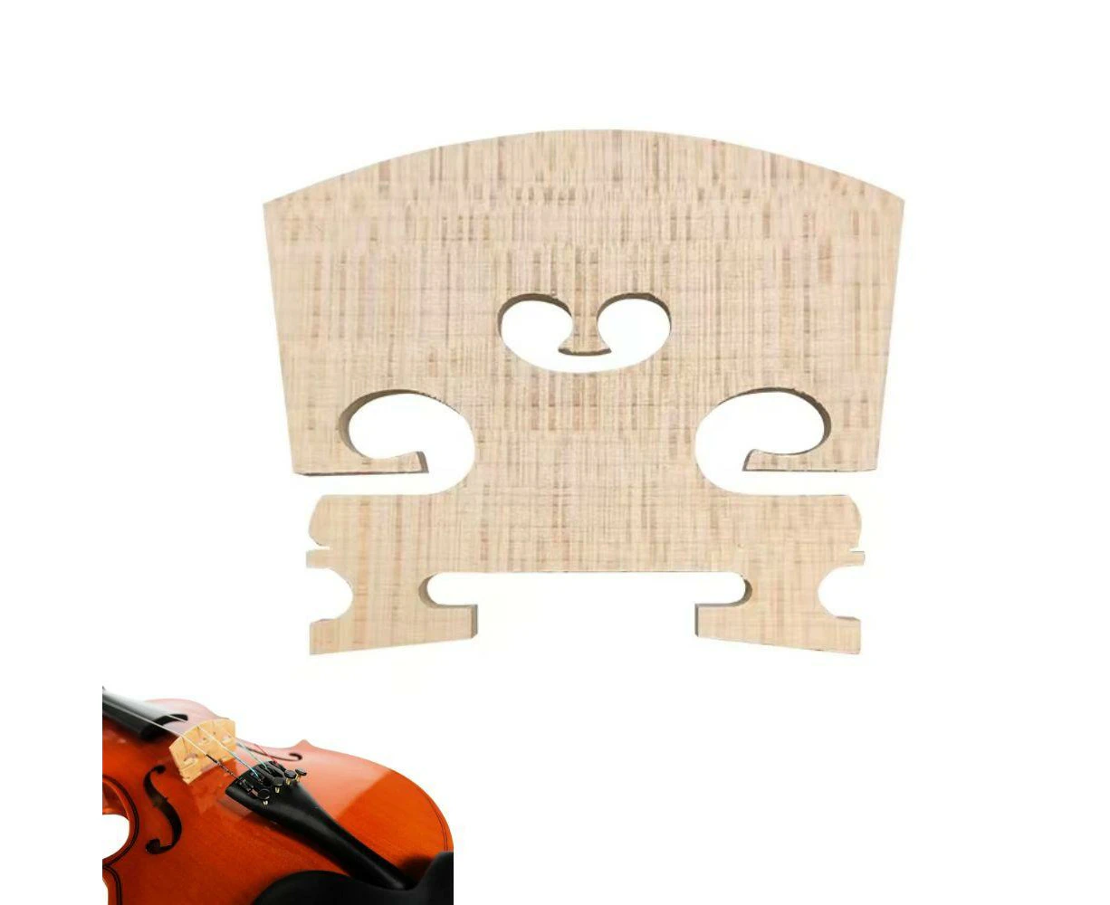 Violin Bridge 4/4 High-Quality Solid Wood Bridge for Full-Size Violins