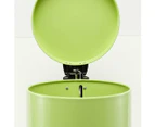 SOGA 2X Foot Pedal Stainless Steel Rubbish Recycling Garbage Waste Trash Bin Round 12L Green