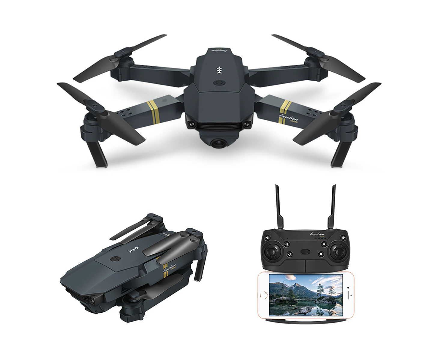 Eachine E58 WIFI FPV 2MP/0.3MP Foldable Selfie Drone RC Quadcopter Drone Camera