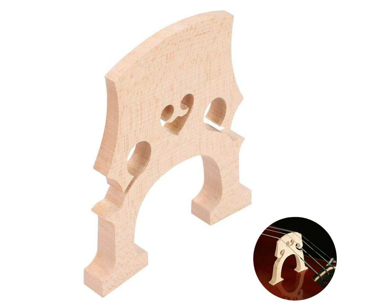 Cello Bridge 4/4 Solid Wood Standard Size, Cello String Instrument Replacement Part Accessory