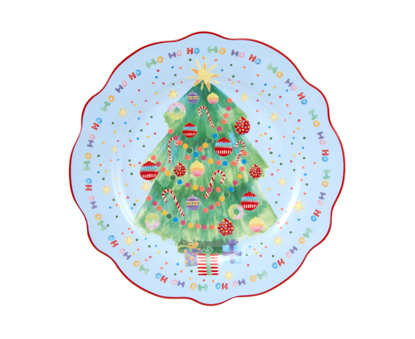 Maxwell & Williams 20cm Jolly Joy Joy Christmas Tree Plate