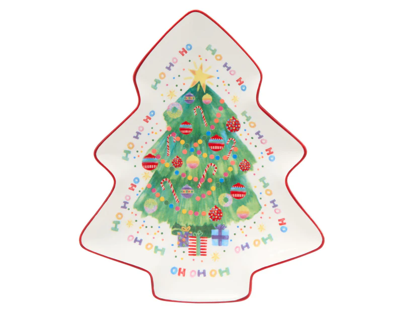 Maxwell & Williams 25cm Jolly Joy Joy Christmas Tree Dish