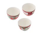 Set of 3 Maxwell & Williams Festive Flora Bowls