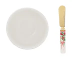 Maxwell & Williams 2-Piece Festive Flora Dip & Spreader Set