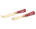 Maxwell & Williams 2-Piece Festive Flora Spreader & Cheese Knife Set