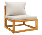 vidaXL 3 Piece Garden Lounge Set with Cushions Solid Wood Acacia