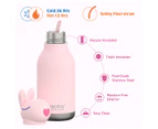 Asobu 460mL Bunny Bestie Double Walled Insulated Drink Bottle - Pink