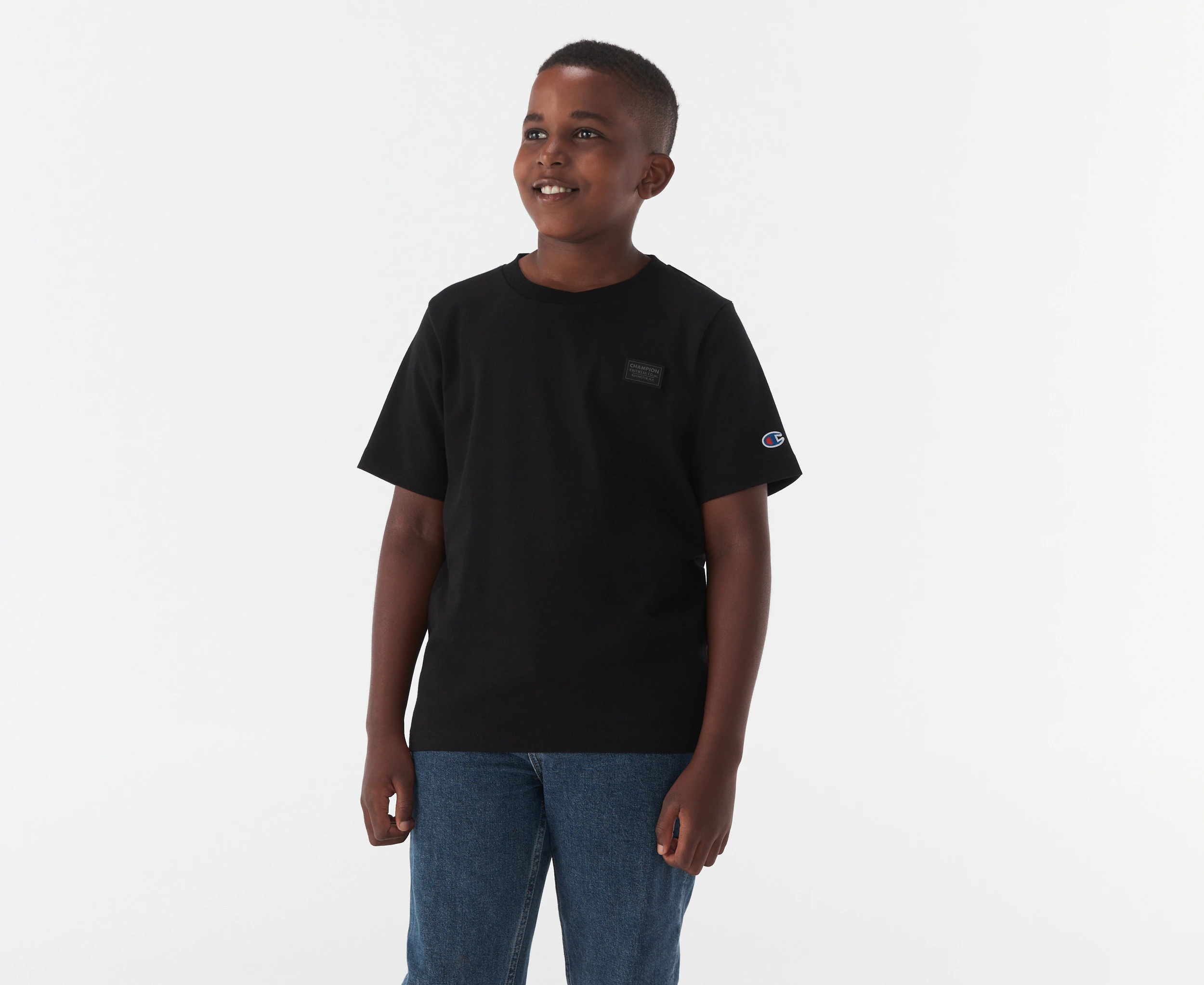 Champion Youth Boys' Rochester Base Tee / T-Shirt / Tshirt - Black