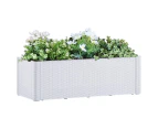 vidaXL Garden Raised Bed with Self Watering System White 100x43x33 cm