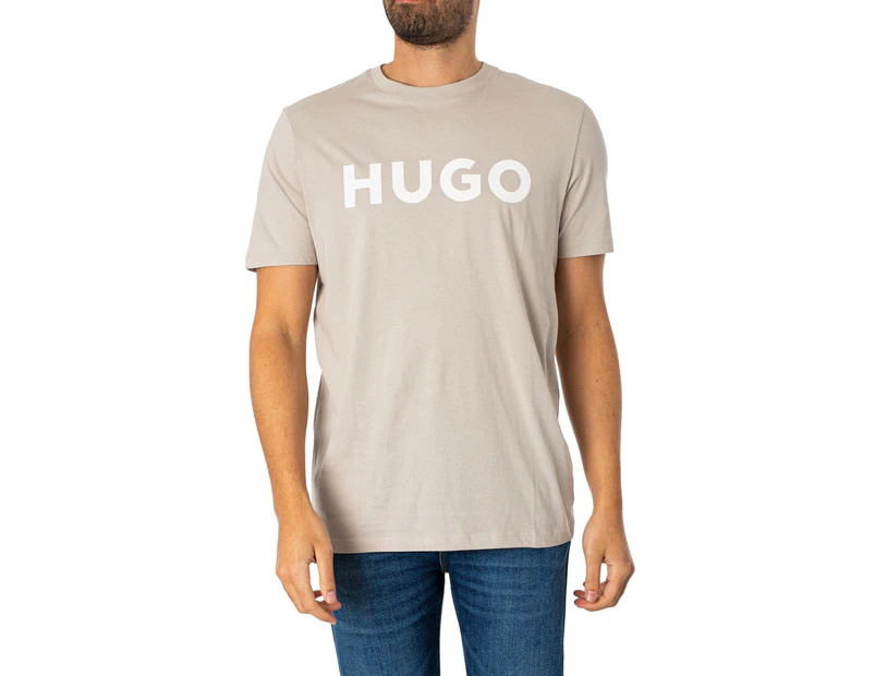 HUGO Men's Dulivio Graphic T-Shirt - Grey