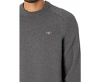 GANT Men's Casual Cotton Saddle Knit - Grey