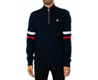 Fila Men's Harrison 1/4 Zip Contrast Knit - Blue