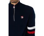 Fila Men's Harrison 1/4 Zip Contrast Knit - Blue