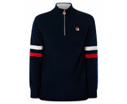 Fila Men's Harrison 1/4 Zip Contrast Knit - Blue