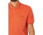 GANT Men's Tipping Pique Polo Shirt - Orange