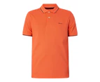 GANT Men's Tipping Pique Polo Shirt - Orange