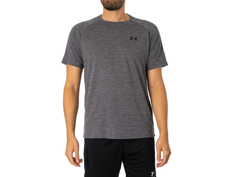 Under Armour Men's Tech Textured Short Sleeve T-Shirt - Grey