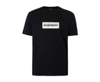 Napapijri Black Cotton T-Shirt - XL