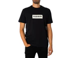 Napapijri Black Cotton T-Shirt - XL