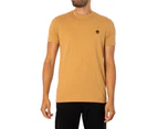 Timberland Men's Slim Fit Embroidered Logo T-Shirt - Brown