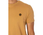 Timberland Men's Slim Fit Embroidered Logo T-Shirt - Brown