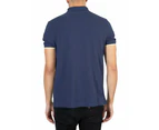 Fila Men's Pablo Tipped Rib Basic Polo Shirt - Blue