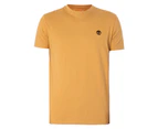 Timberland Men's Slim Fit Embroidered Logo T-Shirt - Brown