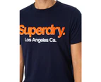 Superdry Men's Core Logo Classic Washed T-Shirt - Blue