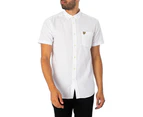 Lyle & Scott Men's Light Weight Slub Oxford Shirt - White