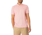 GANT Men's Regular Contrast Pique Rugger Polo Shirt - Pink