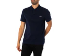 Lacoste Men's Regular Fit Cotton Blend Polo Shirt - Blue