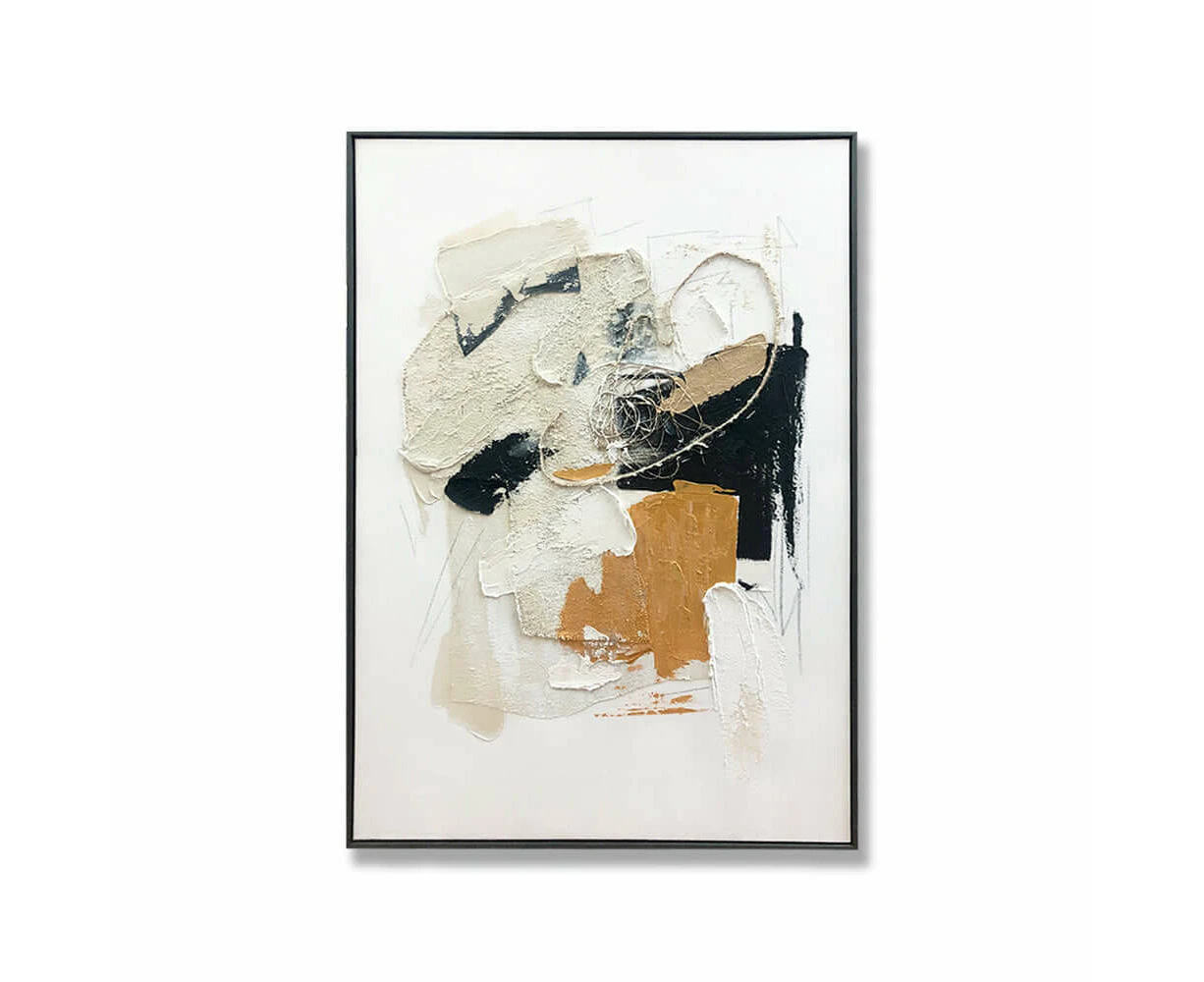 Wall Art Original Abstract Painting On Framed Canvas 800Mm X 1200Mm Untitled Study B