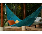 Mayan Legacy King Size Outdoor Cotton Mexican Hammock in Bondi  Colour