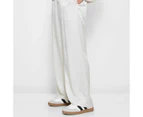 Satin Elastic Waist Pants - Lily Loves